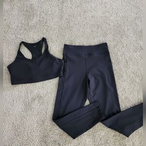 Calme‎ By Johnny Was Sports Leggings and Bra Set | Size L